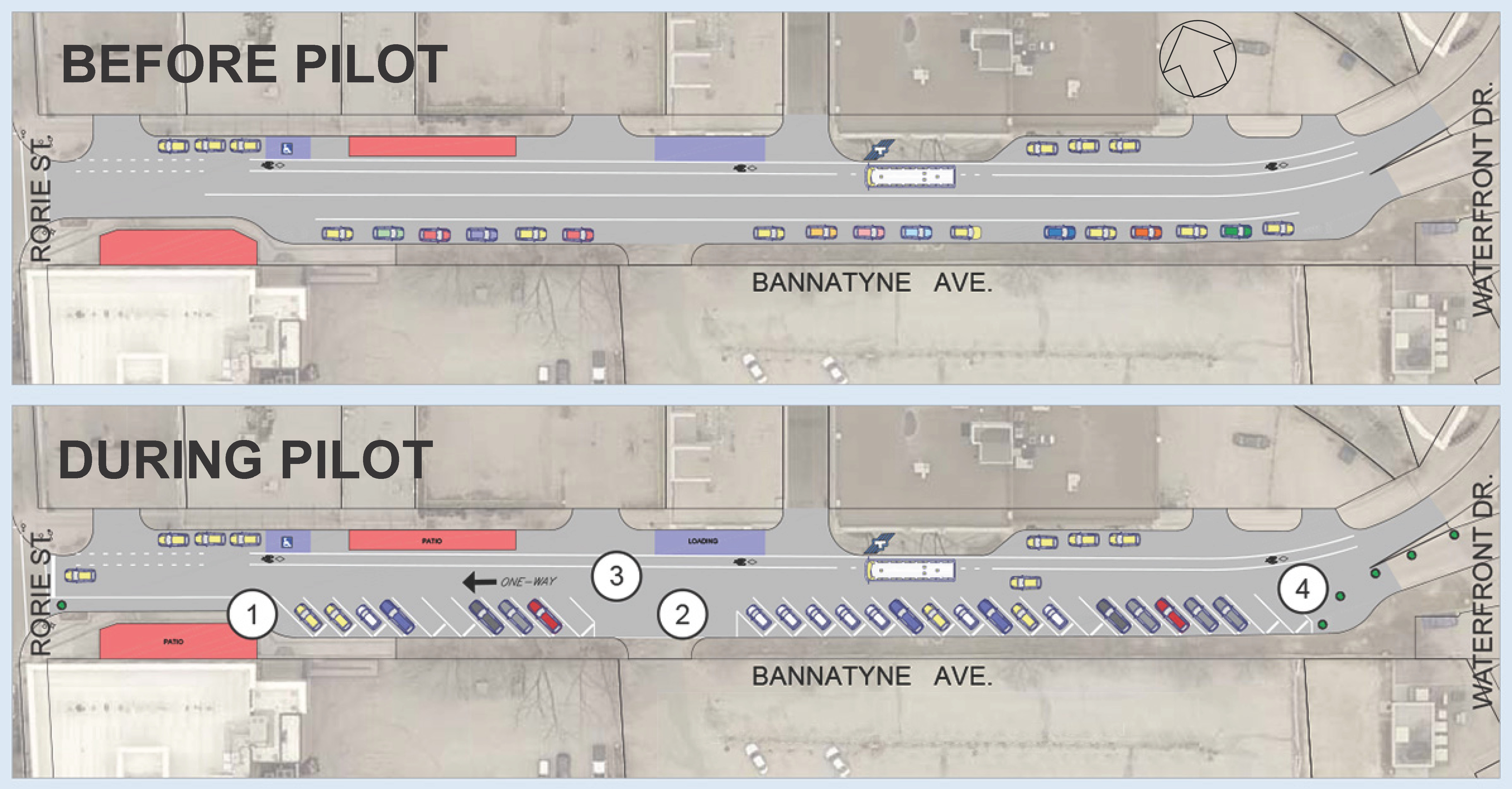 Angled Parking Changes Map
