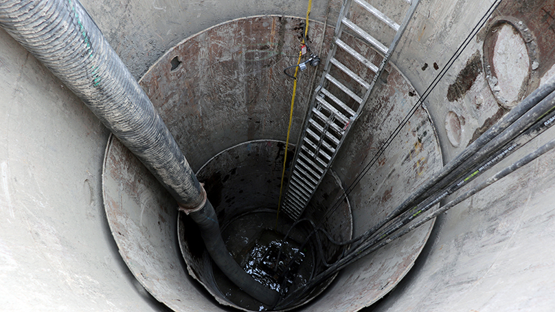 An inside look at the Northwest Interceptor sewer pipe.