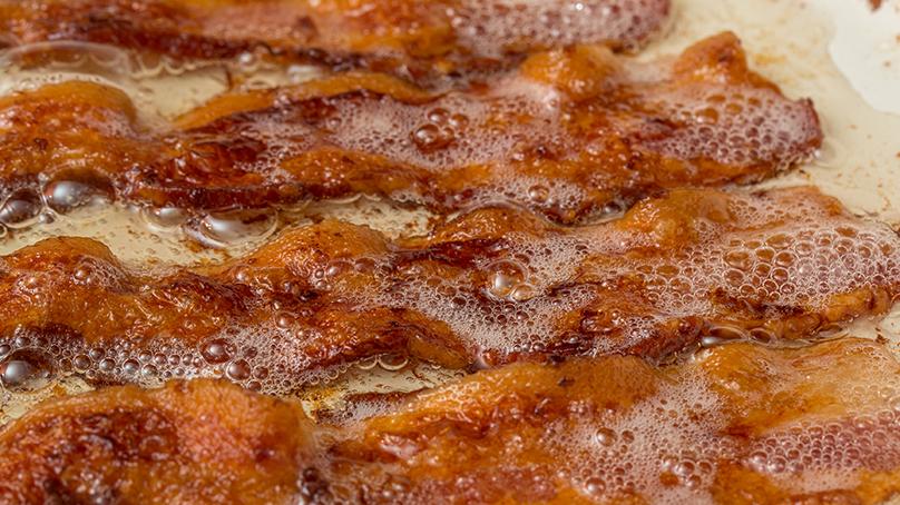 Never drain bacon grease in the sink.