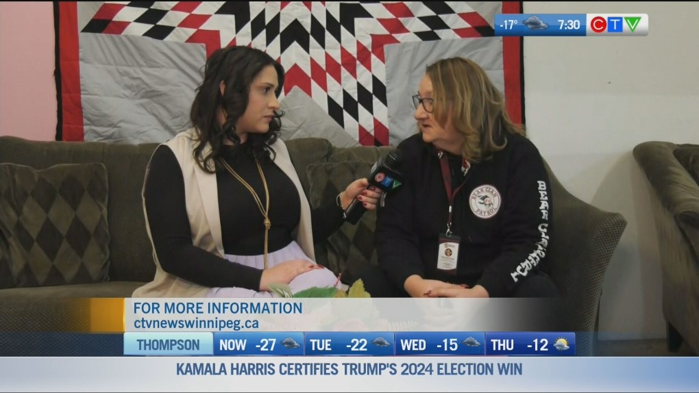 Angela Clawson of the Bear Clan on ctv winnipeg
