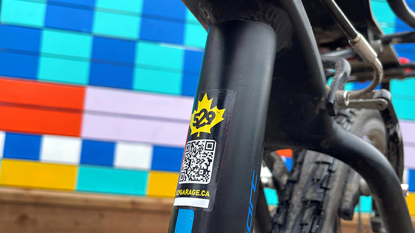Bicycle with 529 Garage sticker