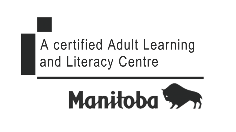 Certified Adult Learning and Literacy Centre, Manitoba logo.