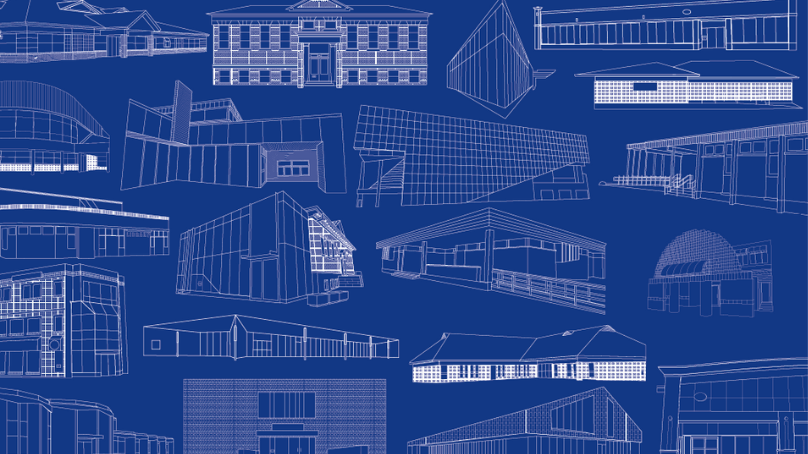 Illustrated image of Winnipeg Public Library branches