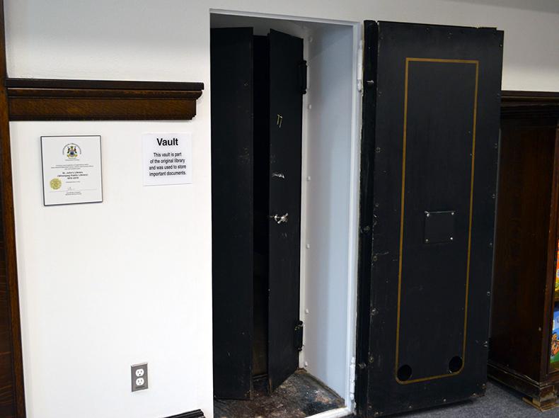 Historic elements of St. John’s Library were preserved during the restoration project.