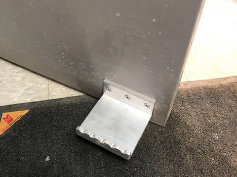 A door pull designed by Winnipeg’s Fleet Management Agency