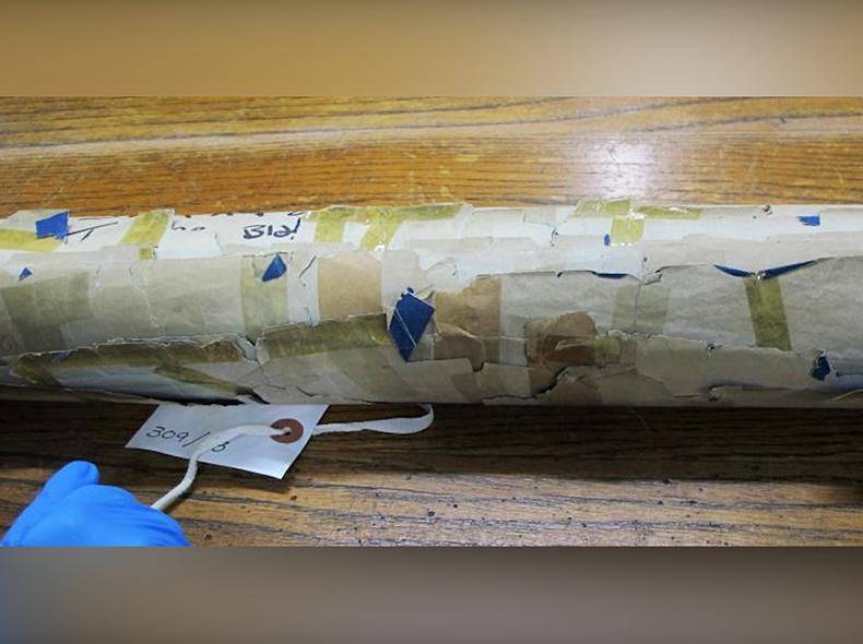 Some items, such as these building plans, are too fragile and must undergo conservation to ensure they aren’t damaged during the process. Credit: Jane Dalley, Heritage Consulting.