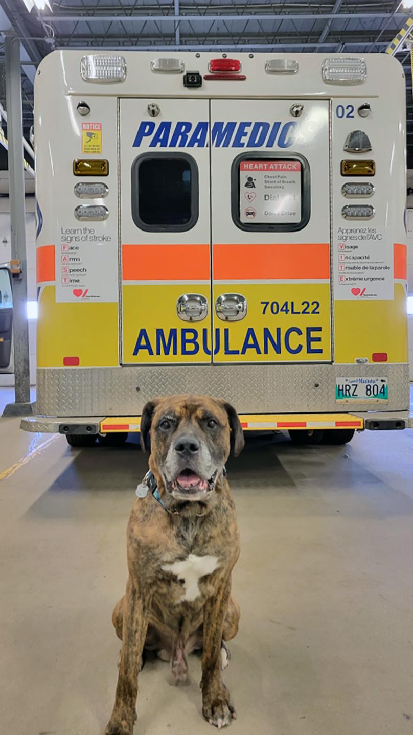 Murphy made himself right at home, interacting with members as they completed their station duties.
