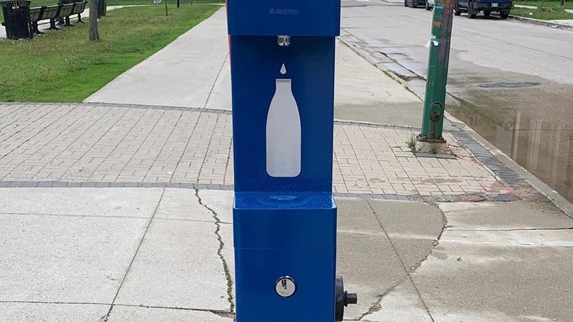 A hydration station installed in 2022.