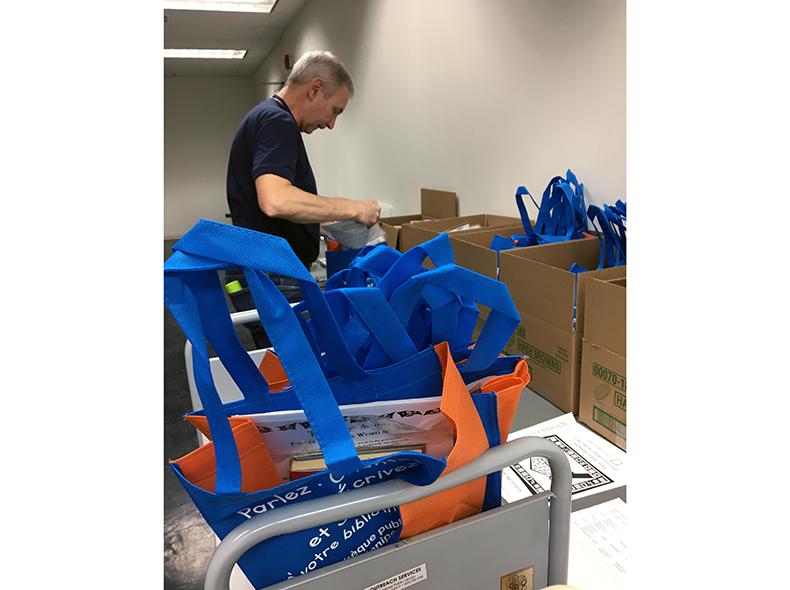 The reading kits are being assembled.