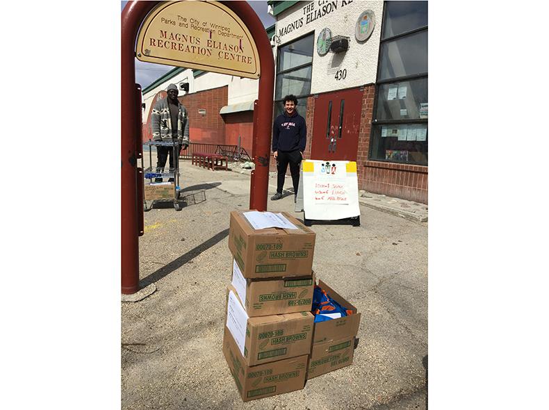 The reading kits are delivered to the Magnus Eliason Recreation Centre.