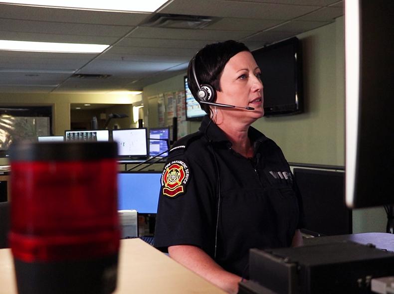 A WFPS Communications Centre employee.