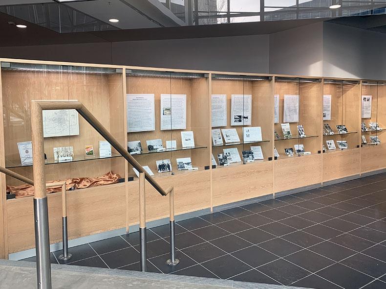 The exhibit on display at Millennium Library.