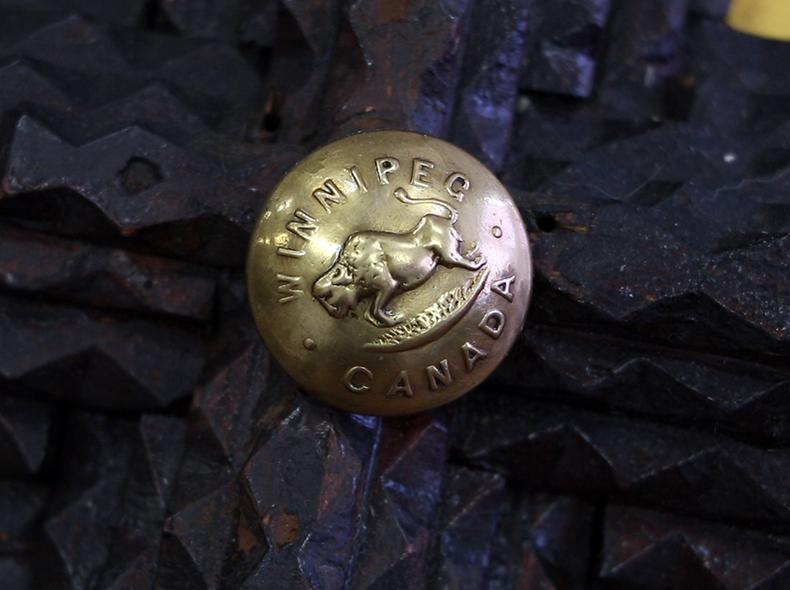 This piece was embroidered by Winnipeg-based solider Herbert Clark during the First World War.