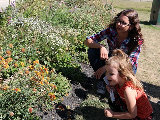 The Loving Lemons Lemonade Stand organizers were given a tour of the Living Prairie Museum to learn more about pollinator conservation.