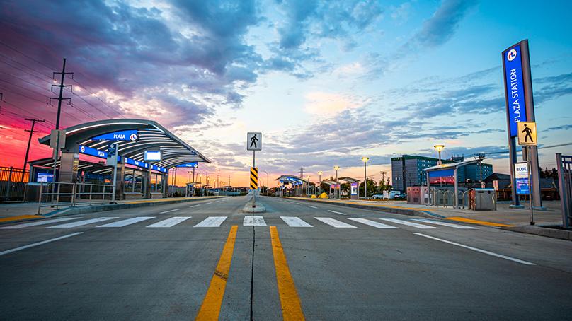 Plaza Station along the Southwest Transitway.
