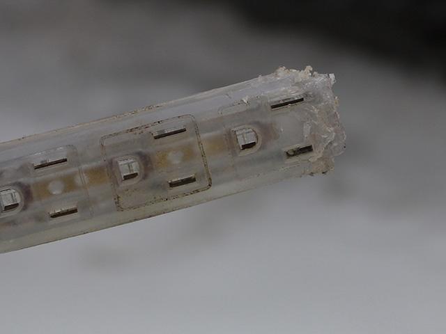 It is important to examine your extension cord before using to see if it has been damaged like this one has.