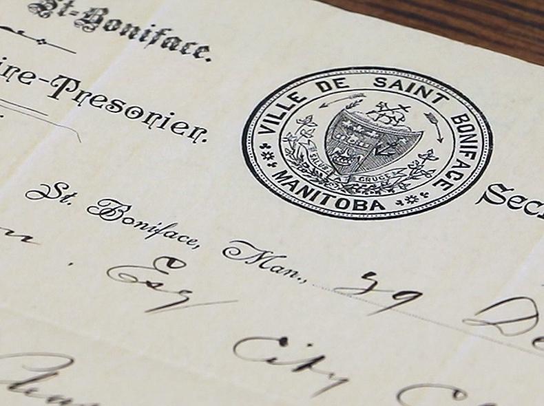 The crest of St. Boniface prior to amalgamation.