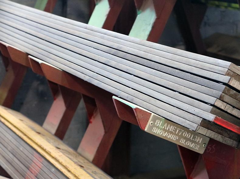 We make our own blades for snow clearing equipment.