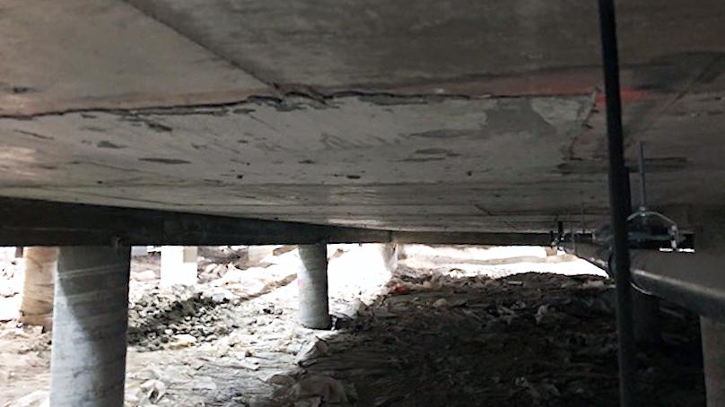 New, fresh concrete at Bonivital Pool