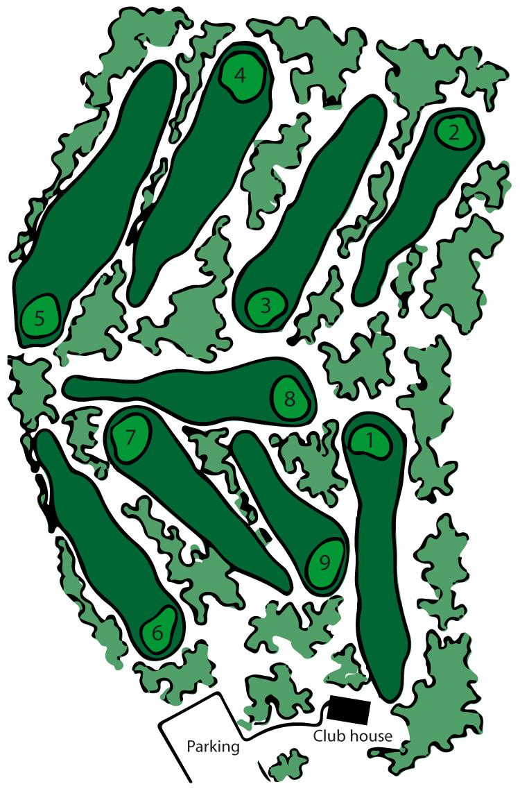 Crescent drive golf course layout map