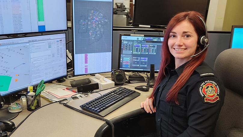 Gaudreau is a Public Safety Telecommunicator (911 dispatcher) with the Winnipeg Fire Paramedic Service.