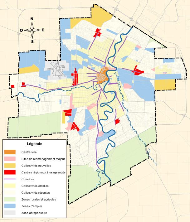 OurWinnipeg - Urban Structure Map - French