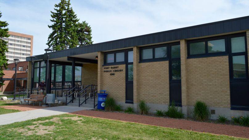 Entrance to the Fort Garry Library 