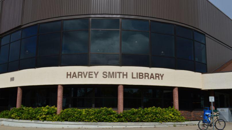 exterior of the Harvey Smith (west end) library