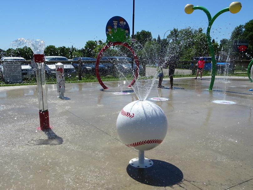 Sprinklers at Waverley Heights Spray Pad