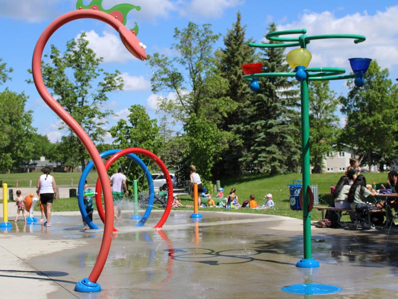 Aire de jets d’eau du centre communautaire Park City West