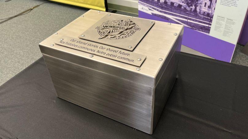 The Winnipeg 150 time capsule will remain sealed for 50 years