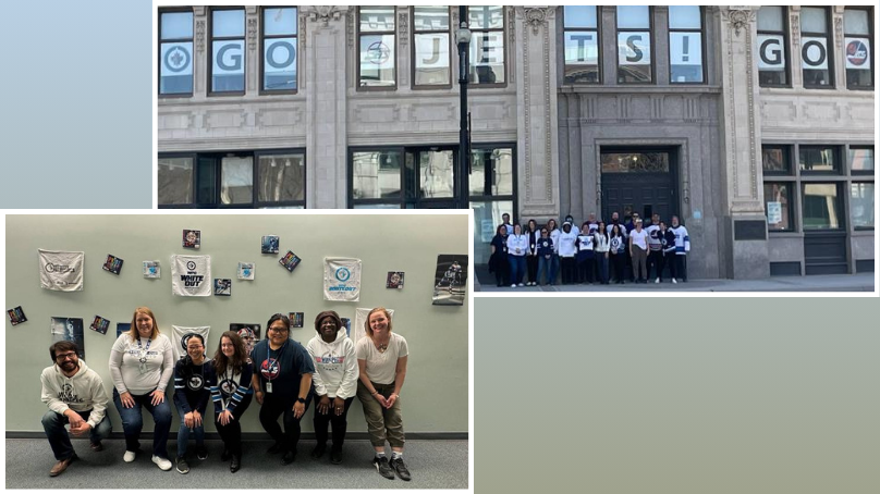 One of the Whiteout at Work Winnipeg Jets decorating contest entries.