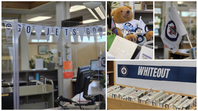 One of the Whiteout at Work Winnipeg Jets decorating contest entries.
