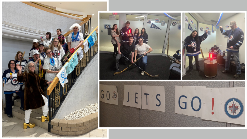 One of the Whiteout at Work Winnipeg Jets decorating contest entries.