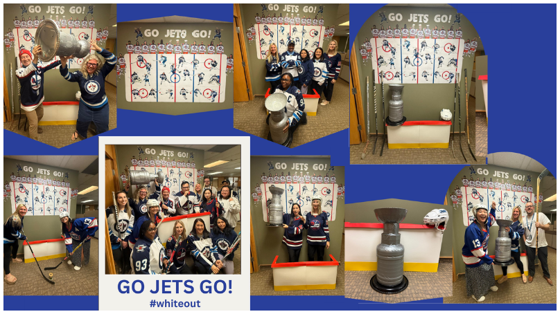 One of the Whiteout at Work Winnipeg Jets decorating contest entries.
