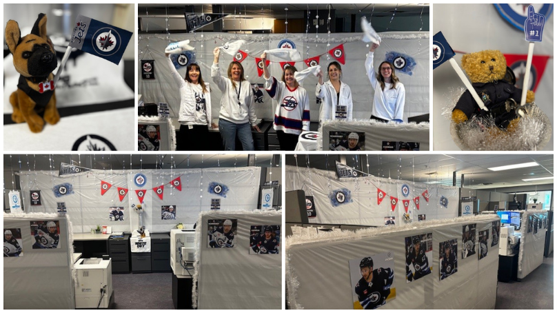 Whiteout decorating contest winning entry from the Winnipeg Police Court Unit.