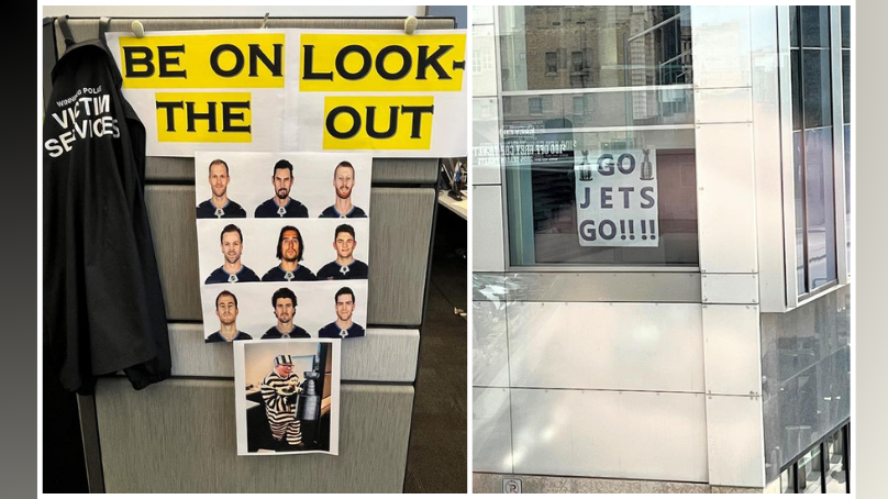 One of the Whiteout at Work Winnipeg Jets decorating contest entries.