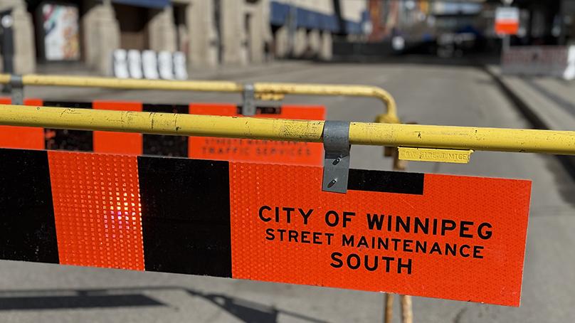Road closed barricades will go up several hours before puck drop.