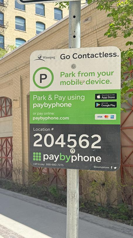 Each block face in paid parking areas has a unique six-digit location number.