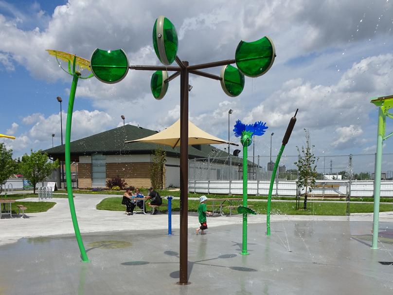 Sprinklers at Whyte Ridge Spray Pad
