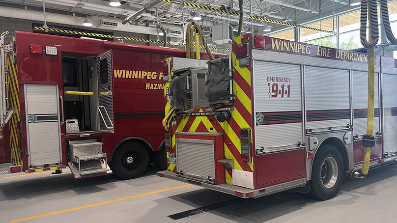 Station 9 features five bays for emergency vehicles.