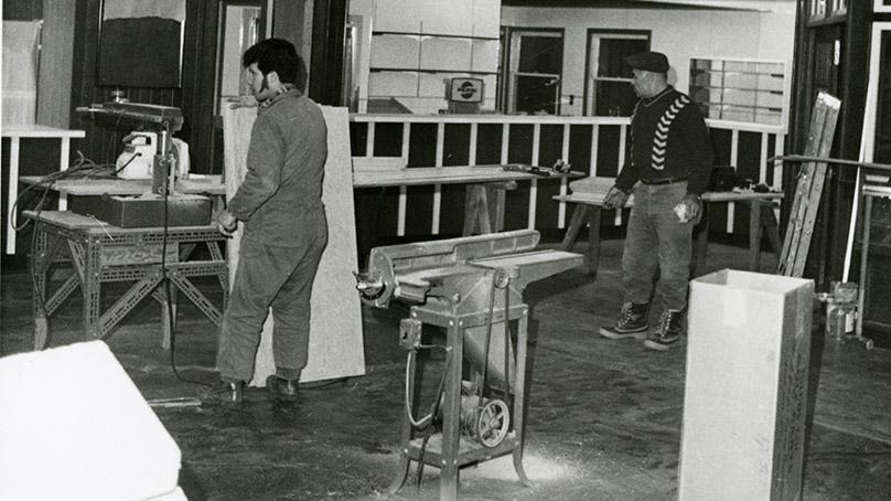 Interior renovations of the clubhouse at Windsor Park Golf Course in 1971.