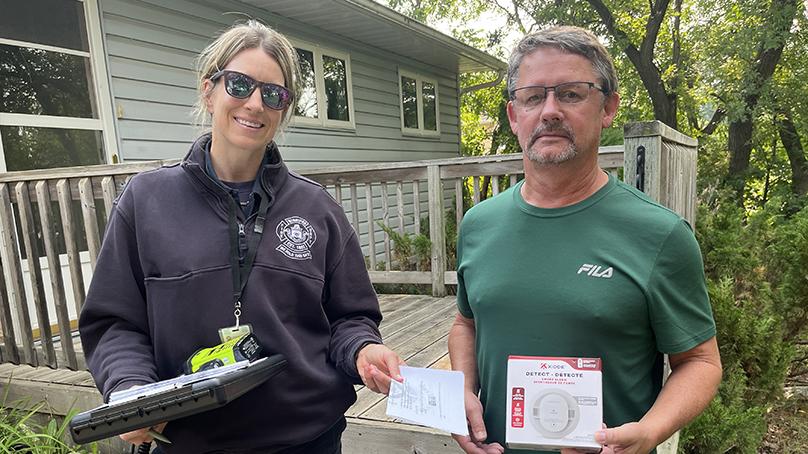 Firefighters can give you safety information and answer any questions you have.