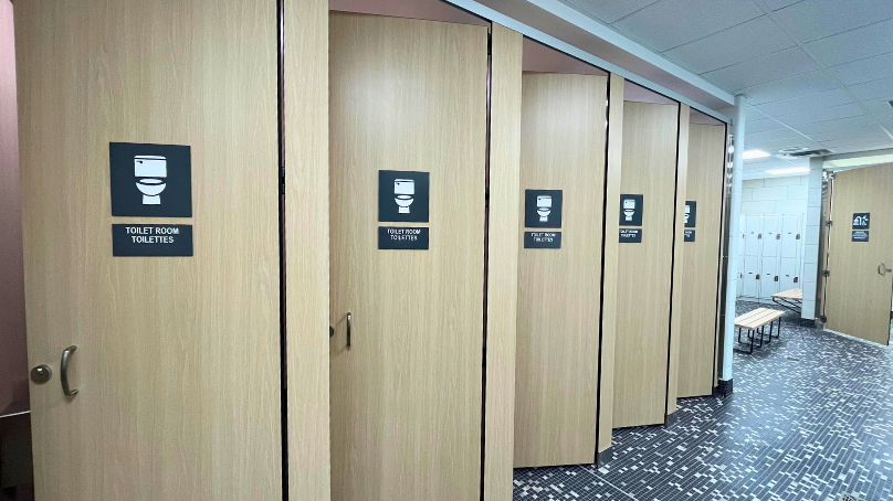 Upgrades at Bonivital Pool include new universal and gendered changerooms, multi-purpose room, and sauna.