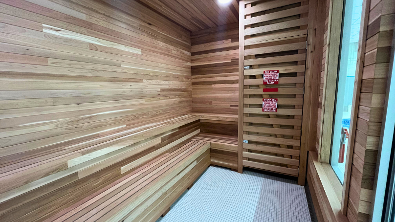 Upgrades at Bonivital Pool include new universal and gendered changerooms, multi-purpose room, and sauna.