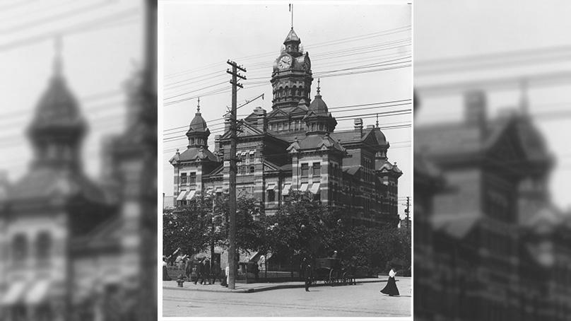 Even as Winnipeg’s first City Hall began to crumble, plans for a second one were underway. It was completed in 1886.